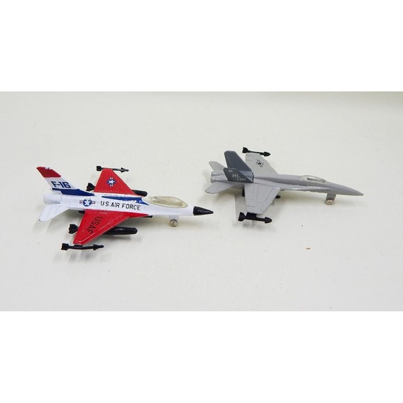 Diecast USAF U.S. Air Force F-16 A144 HL AF78 001 Airplanes Jets Pair Lot of 2 - Picture 3 of 10